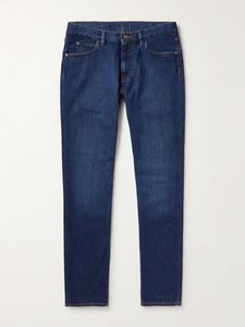 Jeans per pantaloni lunghi da uomo design italiano loro piano nuovo blu sottili jeans europoean e solid pant americano