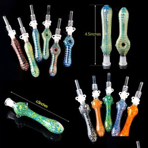 Kit NC Glass NC de tubulações de fumantes com dicas de quartzo dab st oder slams sile acessórios gota entrega de casas home house housedries dh0i6