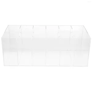 Jewelry Pouches Multi-purpose Acrylic Storage Box Compartment Clear Belt Roll Desktop Display