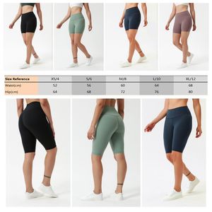 Hög midjeträning Biker Running Yoga Soft Stretch Athletic Summer Shorts med mini fickor för kvinnor flickor260l