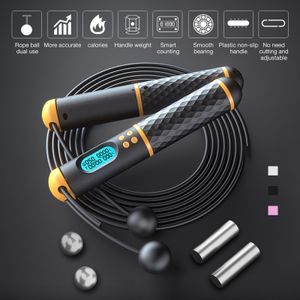 Jump Ropes Weight Loss Rope Counter Speed Digital Crossfit Adjustable Cordless Skipping Fitness Professional 230816