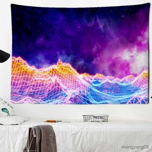 Tapestries Universe Space Nebula Big Art Tapestry Printed Wall Covering Wall Hanging Beach Towel Thin Blanket R230816