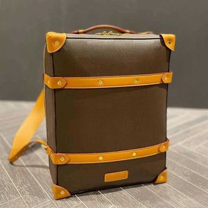 Zaini alla moda in zaino di lusso BASSE TRUNK DONNE BACKPACK VACCHIO DI GRANDE ASSEGNA CAMPIO DESIGNERBAGS PACCHIO PACCHI