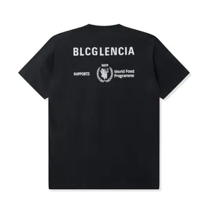 Blcg Lencia unisex Summer T-shirts damskie wadzka ciężka 100% bawełniana tkanina potrójne wykonanie wykonania plus rozmiar TES SM130242