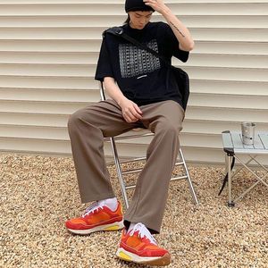 Men's Pants Suit Trousers Male Summer Aesthetic Pocket Cotton Hippie Sale Loose Casual Trend In Baggy Wrinkle