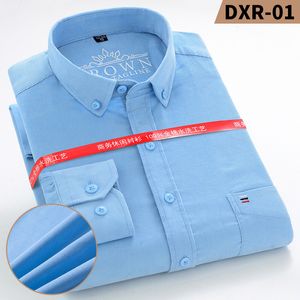 Herren Casual Shirts 6xl 7xl Herbst Winter 100% Baumwolle fester Cord Langarm Shirt Fashion Business No Iron High Quality 230815
