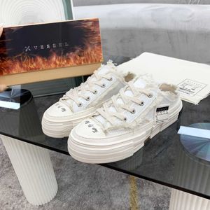 Xvessels/Vessel Shoes Roller Wu Jianhao white pink small fragrant tweed color changing low gang beggar canvas women's