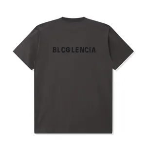 BLCG Lencia Unisex Sommer T-Shirts Frauen übergroße Schwergewichte 100% Baumwollstoff Triple Stich