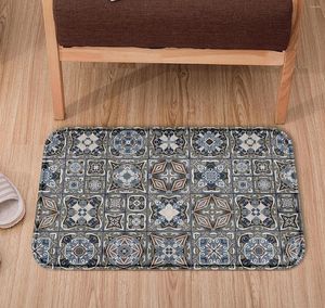 Carpets Bath Mats Water Absorbent Home Bathroom Rugs Non-slip Foot Mat Entrance Door Flannel Material