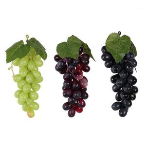 Party Decoration Suitable For Kitchens Artificial Fruit Grape Home Pendant Fake Realistic High Simation Vine Hanging Leaves Drop Del Dh7Zm