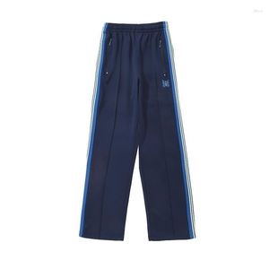 Pants's Pants Needles Awge Men Women 1: 1 High Quality Butterfly Rightided Ribbon Casual Royal Blue Blue