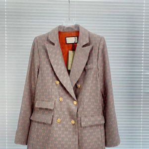 Damen Designer Blazer Jackets Coats Kleidung Doppelbuchstaben Spring Neue freigelassene Tops