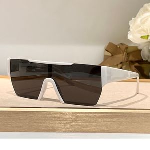 Occhiali da sole bianchi bianchi flat top per uomo designer soleggiate gafas de sol designer occhiali da sole sfumature occhiali da un occhio di protezione Uv400