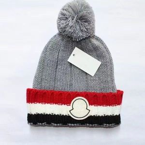Mengjia ny stickad hatt högkvalitativ stickad hatt med boll och mössa höst och vinter varma mode trend mode hatt