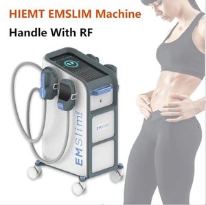 Emslim neo fettförbrännare slantmaskin ems muskelstimulator elektromagnetisk kropp celluliter em-slim build muskelutrustning 5 handtag med höft