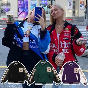 Giacche da donna Giacca da donna Fashion Casual Baseball Coats Uomini Patchwork Hip Hop Oversize Giacca bomber invernale casual 230815