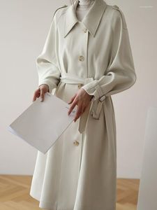 Trench femminile Collaro in stile coreano Collaro-down Collaio