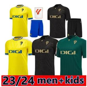 23 24 CADIZサッカージャージCADIZ CF 2023 2024 LOZANO ALEX CAMISETA ASCENSO A LIGA SANTANDER DE CARNAVAL MENキッズフットボールシャツMaillots Futol Uniforms