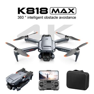 K818 MAX DRONE 4K HD 5 카메라 360 장애물 방지 광학 흐름 호버링 미니 쿼드 콥터 전문 RC 미니 드론