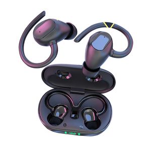 Gaming Bluetooth Headphones Wireless Headset Earhook In-ear NFC Stereo Waterproof LED Power Display Noise Reduction Earphones For Apple 14 13 iOS Android Cell Phone