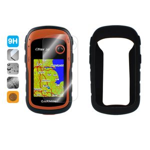 Bisiklet Bilgisayarları Silikon Koruma Kılıfı 9H Temperlenmiş Ekran Koruyucu Kalkan Film Garmin ETREX 32X 22X 30X 20X 10X 309X 201X Handheld GPS 230815