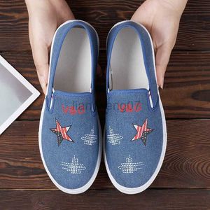 Dress Shoes Women Platform Breathable Shoes Denim Canvas Flat Shoes Non-slip Casual Sneakers Female Loafers Outdoor Round Head ShoesL0816