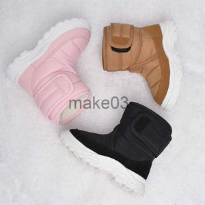Boots Children Winter Warm Snow Boots Baby Antislip Soft Thicken Sole Short Boots Girls Fashion Hook Shoes Boys Waterproof Snow Boots J230816