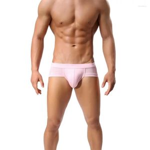 Underpants Mesh Men's Second-skin Feel Mini Cheek Underwear Male Pouch Enhancing Brazilian Bikini String Crotch Boxer Low Wais Briefs