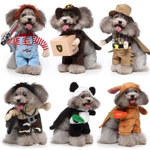 Dog Apparel Funny Dog Clothes Dogs Cosplay Costume Halloween Comical Outfits Pet Clothing Set Pet Cat Festival Party Clothing for Small Dogs 230815