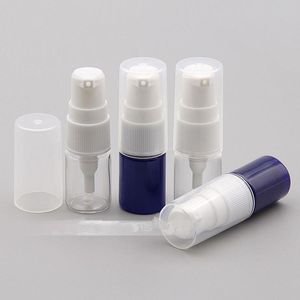 6ml Bomba de lotes de creme para animais de estimação Recarregável Mini Dispensador de plástico garrafa Shampoo líquido Tamanho da viagem Travel Clear e Blue Color qtkii