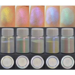 Mix de sombra para os olhos 5 cores 500gssssinfonia em pó perolado para o glitter de unhas sereia branca camaleão micapearl pigmment sheshadow maquiagem 230816