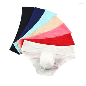 Underpants 7pcs biancheria intima da uomo Sfini di seta di ghiaccio senza soluzione