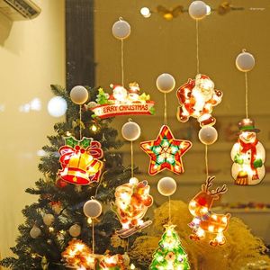 Luci notturne elk corda ghirlanda led lampada leggera lampada natale illuminazione albero ornamento navidad xmas anno regalo