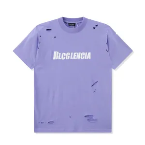Blcg Lencia unisex Summer T-shirts damskie wadze ciężka 100% bawełniana tkanina potrójne wykonanie wykonania plus rozmiar TESS SM130221