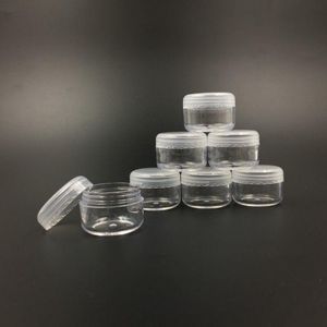 5G/5ML Clear Plastic Cosmetic Container Jars With PE Lids Cosmetic Cream Pot Makeup Eye Shadow Nails Powder Jewelry Bottle Plfwd