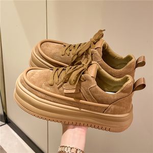 Klänningskor skor kvinna rund tå modis casual kvinnliga sneakers all-match höst vinter retro söt kors små fall solid pu pvc lei 230815