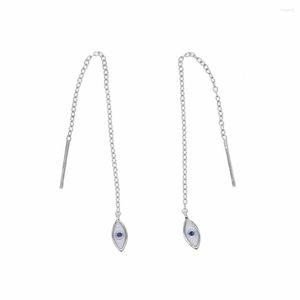 Gestüt Ohrringe Blaues Auge Ohrring für junge Mädchen Fabrik Promotion Mode Schmuck schöne böse lange Kette 7cm