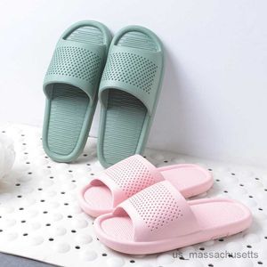 Slipper Comfy Badrum icke-halktofflor tjock mjuk sula inomhusbilder Sandaler Summer Casual Platform Men Women Home Shoes R230816