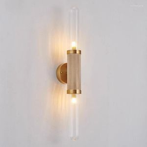 Wall Lamps Modern Glass Lamp Minimalist Iron LED Line Light For Living Room Bedroom Hallway Balcony Restaurant Decorative Illumination