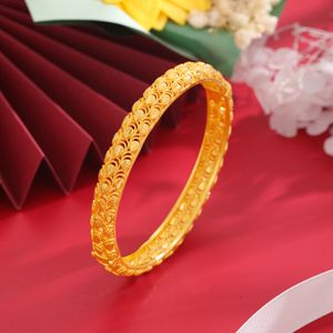 Brange feminina Bracelet Fashion Wedding Party 18K Amarelo Color Gold Luxury Bridal Lady Girls Pretty Christams Presente