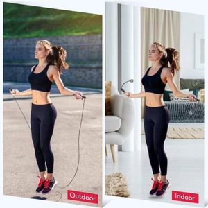 Jump Ropes 2 I 1 Multifun Speed ​​Hopping Rope med Digital Counter Professional Ball Bearings and Nonslip Handtag Jumps Calorie Count