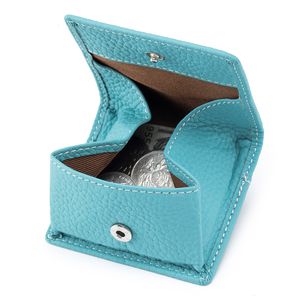 Abendtaschen Japanische Stil Top -Layer Cowhide Mini Wallet Damen Lederschnalle Münze Geldbeutel Aufbewahrung von kleinem kompaktem Geld 230816