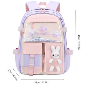 Schultaschen Kindertasche Niedlicher Mädchenrucksack Kawaii Leichter Student Große Kapazität Wasserdichte Handtasche 230815