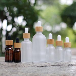 Storage Bottles 10 X 5ml 10ml 15ml 30ml 50ml Amber Glass Dropper Bottle With Pipette Serum Jars For Essential Oil Massage Oils