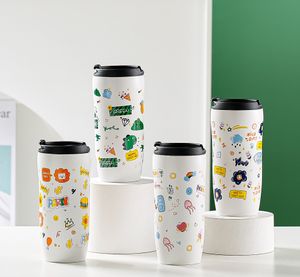 A última xícara de caneca de café cerâmica de 15,2 onças, muitas opções de estilo, suporta a personalização de qualquer logotipo