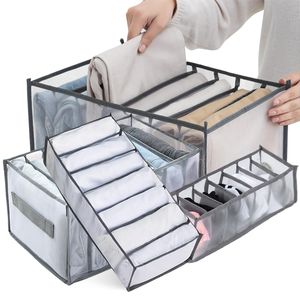 Storage Boxes Bins Jeans Organization Box Closet Organizer Clothing System Drawer Organizers Cabinet Pants 230817