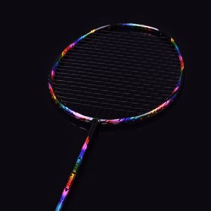 Inne towary sportowe Ultralight 7U 67G Profesjonalny pełny węgiel rakiet badmintton N90III Strung Racquet 30 funtów z uchwytami i torbą 230816