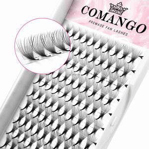 Falsos cílios 8d/10d/12d/14d cílios mega volume de volume pré -fabricado com extensões de cílios longos de caule de longa