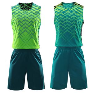 Other Sporting Goods Men Reversible Basketball Set Sports clothes Double side basketball jerseys Kids Jerseys Sets Children Training suits 230816