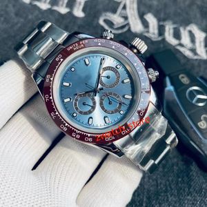 Mens Watch Luxury High-End Designer Automatisk rörelse Titta på Sapphire Glass Rostfritt stål Watch Designer Watch Waterproof High-kvalitet Watch Watch Box-17